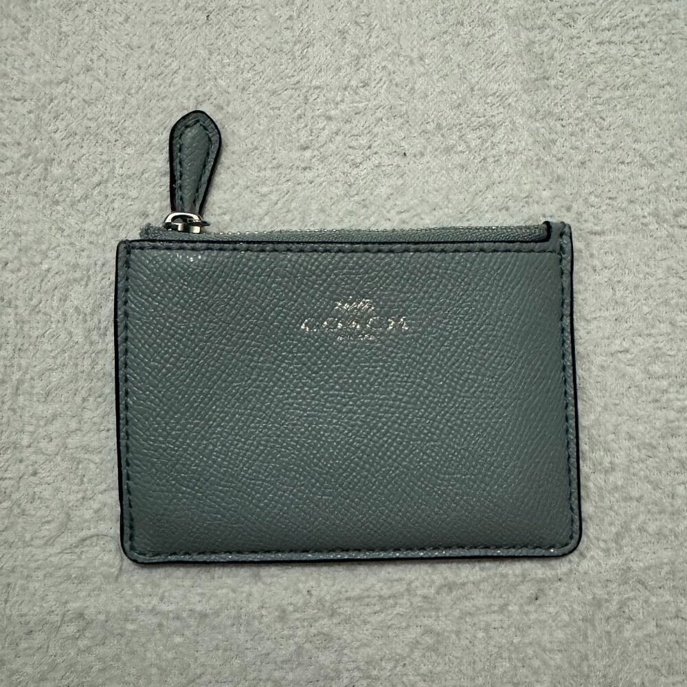 Coach Mini Skinny ID Cardholder, Light blue